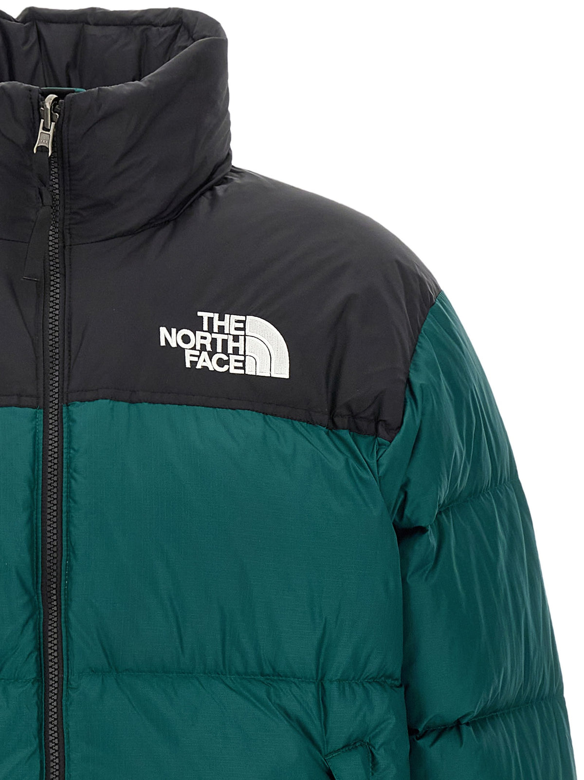 The North Face Green Retro Nuptse Down Jacket Green, view 3