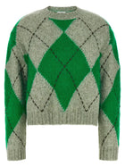 Ballantyne Green Big Argyle Sweater Green