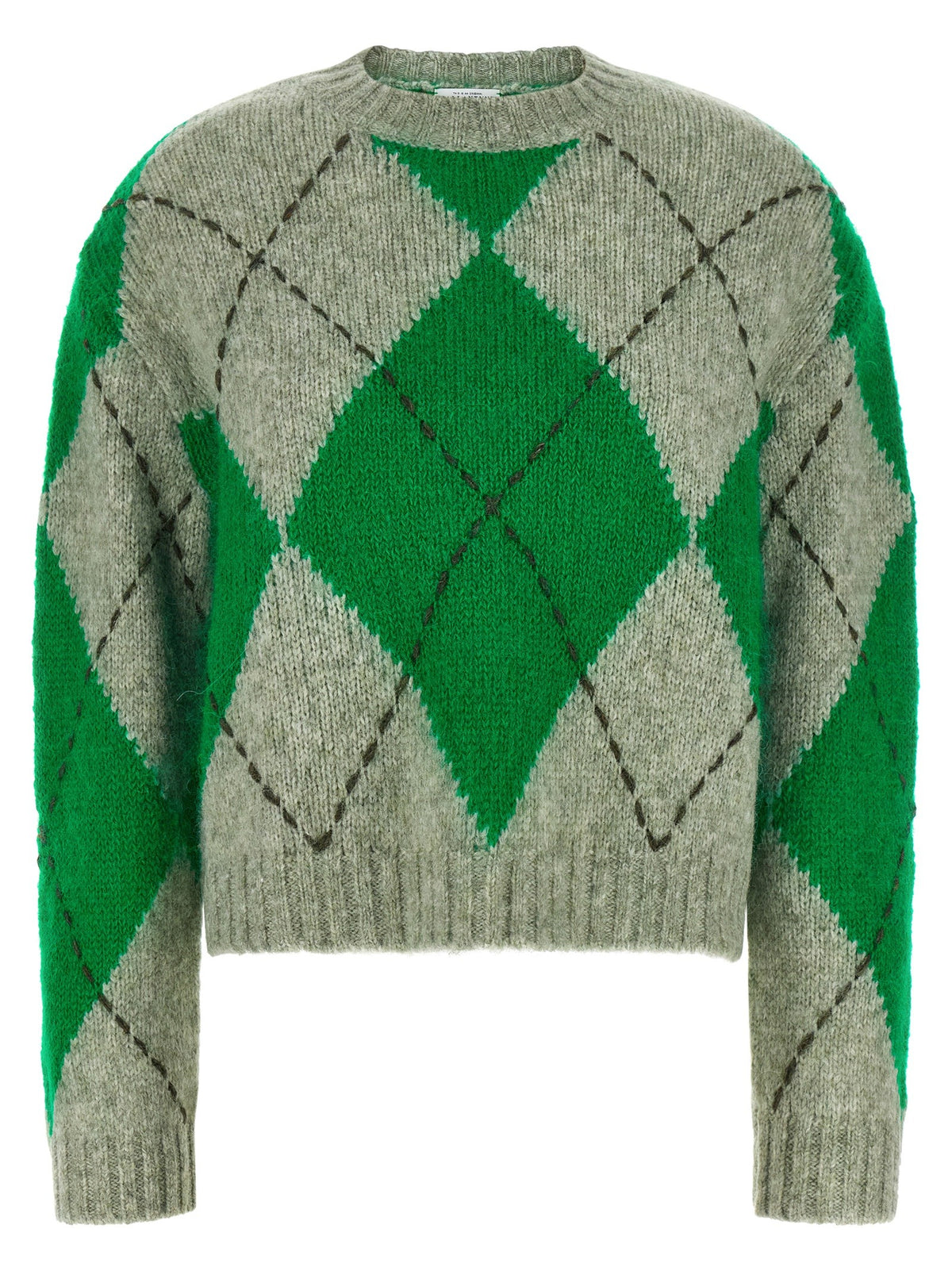 Ballantyne Green Big Argyle Sweater Green