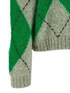 Ballantyne Green Big Argyle Sweater Green