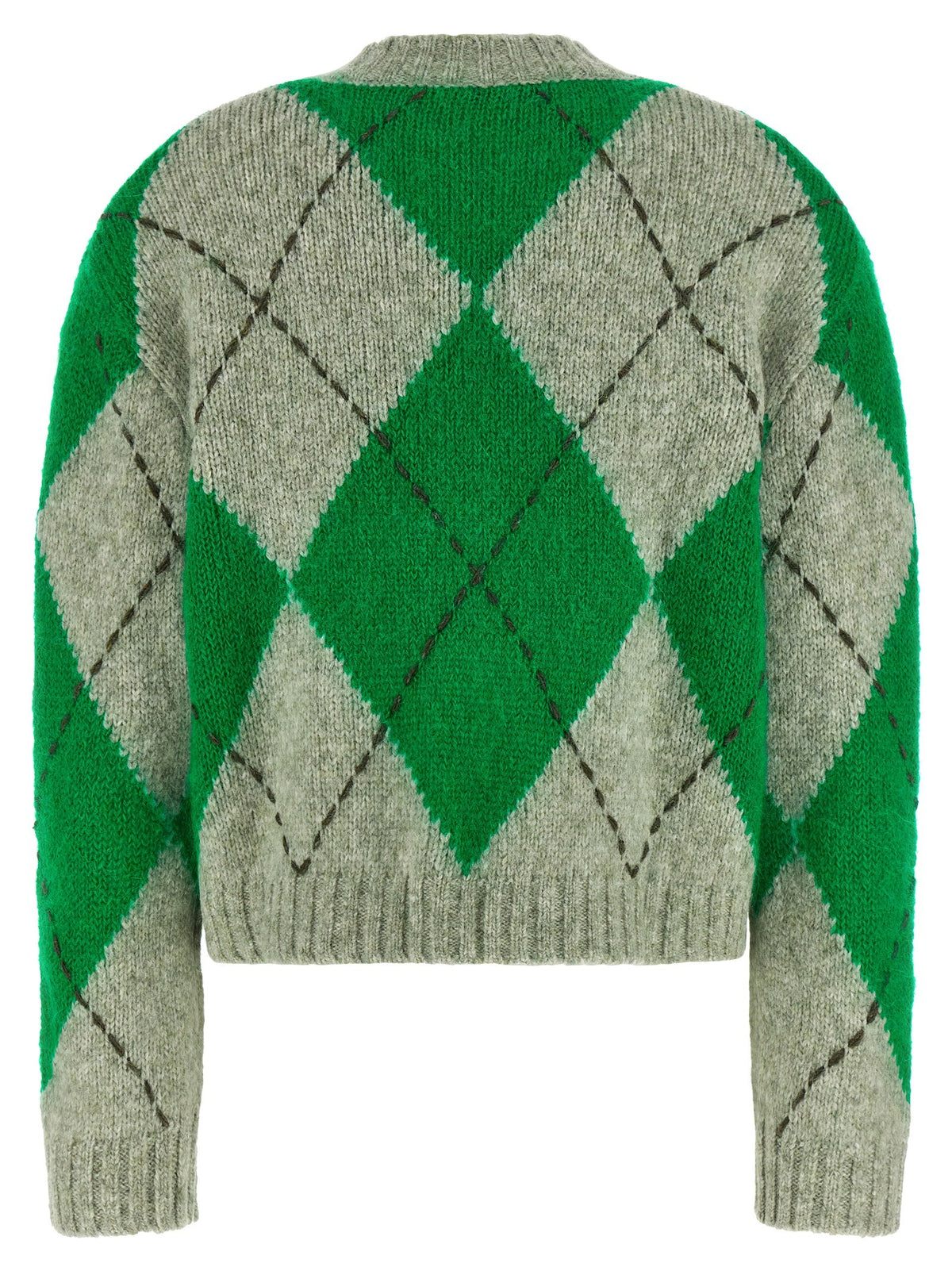Ballantyne Green Big Argyle Sweater Green