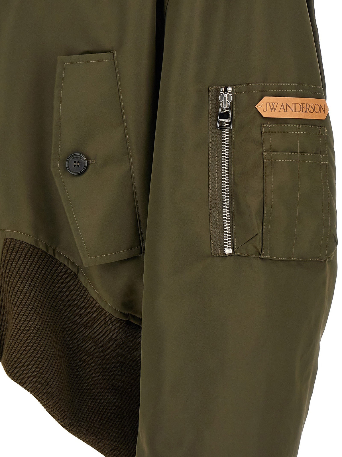 JW Anderson Green Bomber Jacket Green