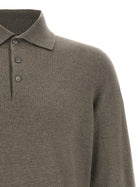 Brunello Cucinelli Green Cashmere Polo Shirt Green