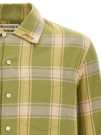 JW Anderson Green Check Shirt Green