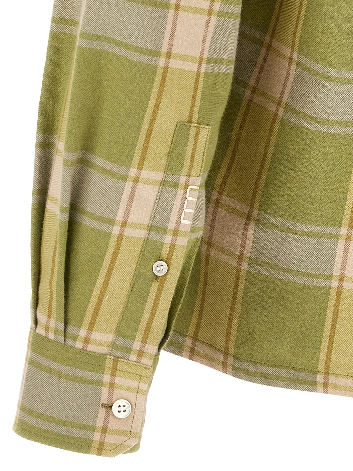 JW Anderson Green Check Shirt Green