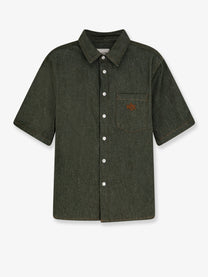 Walk In Paris Men's Green Denim Shirt Green