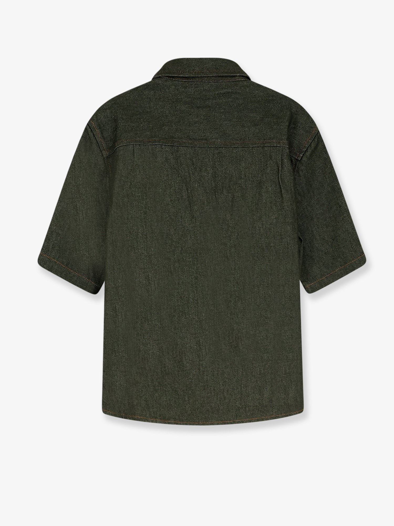 Walk In Paris Men's Green Denim Shirt Green