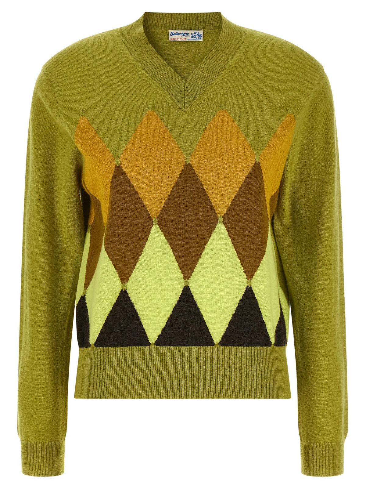 Ballantyne Green Diamond Sweater Green