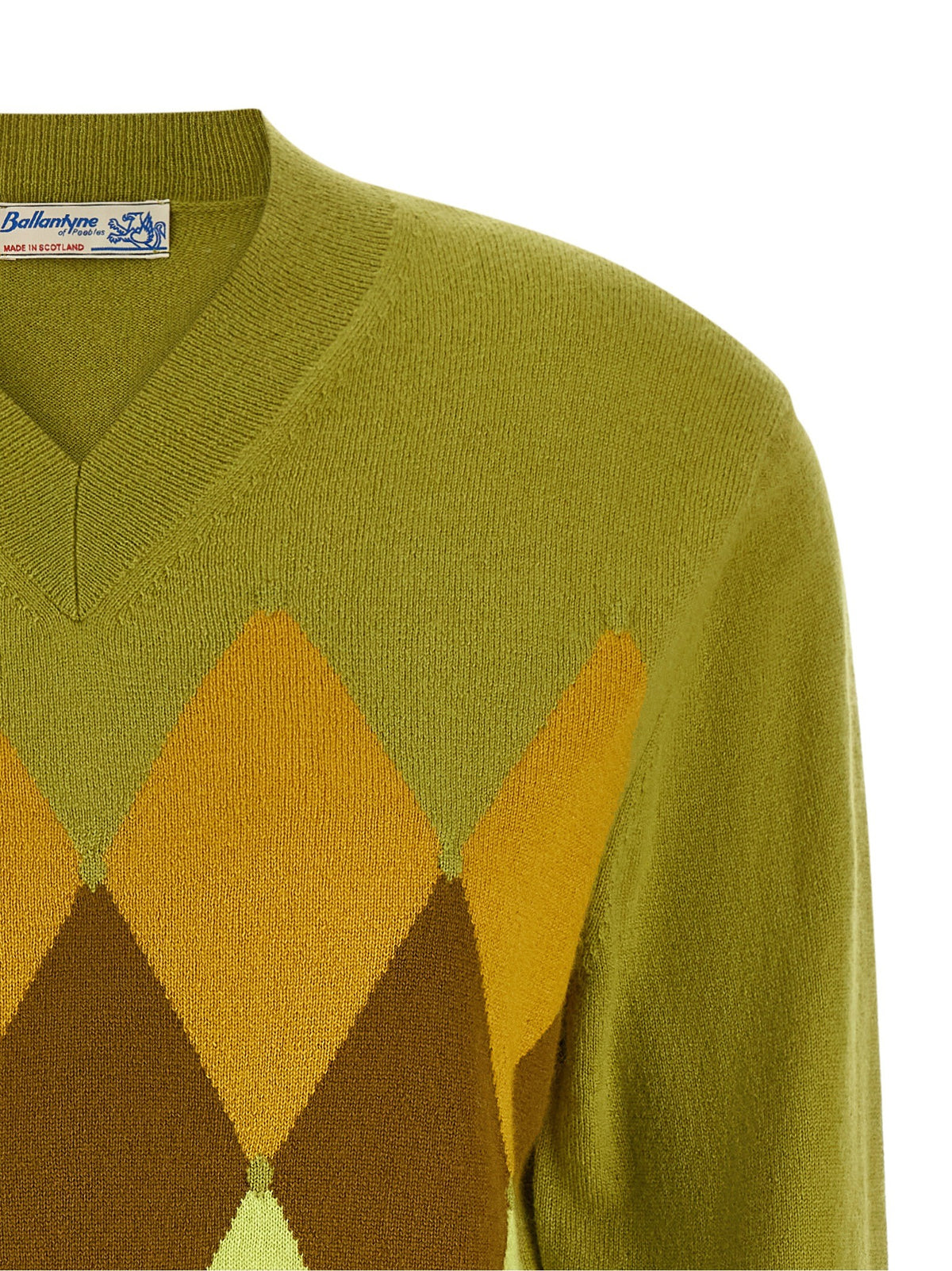 Ballantyne Green Diamond Sweater Green