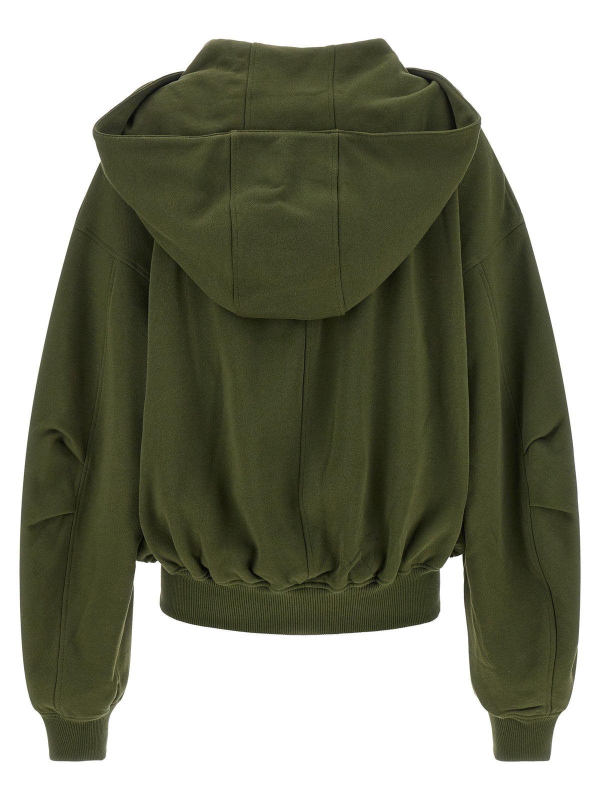The Attico Green Fleece Hoodie Green