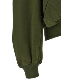 The Attico Green Fleece Hoodie Green