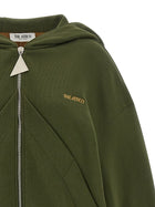The Attico Green Fleece Hoodie Green
