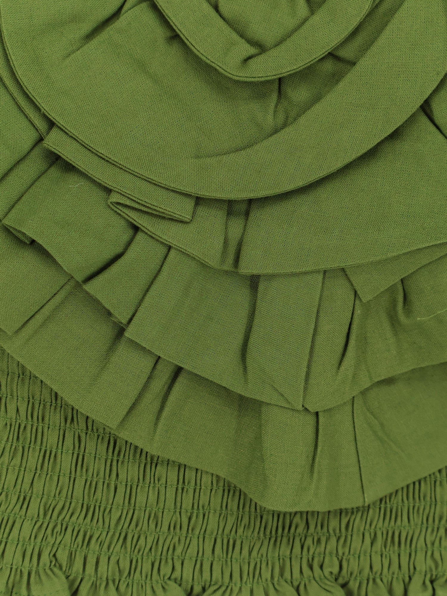 FARM Rio Women's Green Linen and Viscose Top Green