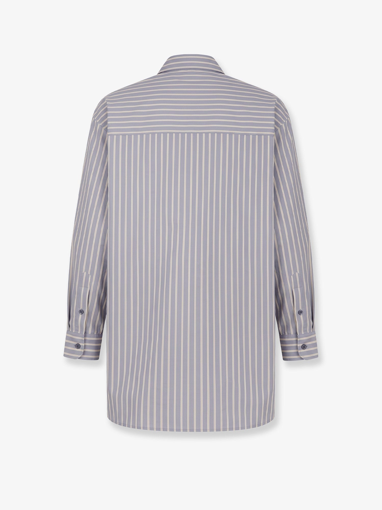 Soeur Women's Grenade Striped Cotton Shirt Grey