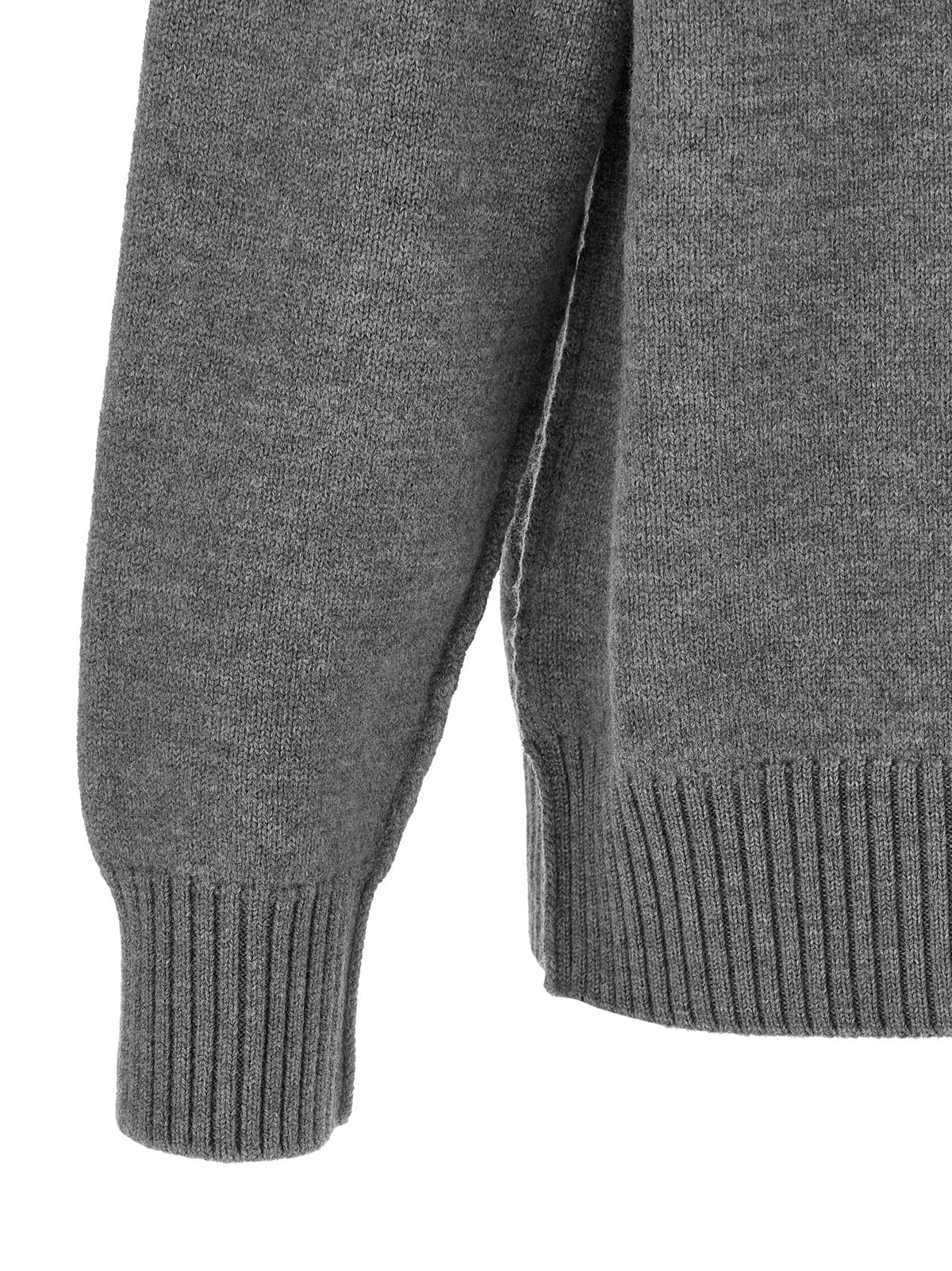 Ami Paris Grey Ami De Coeur Sweater Grey