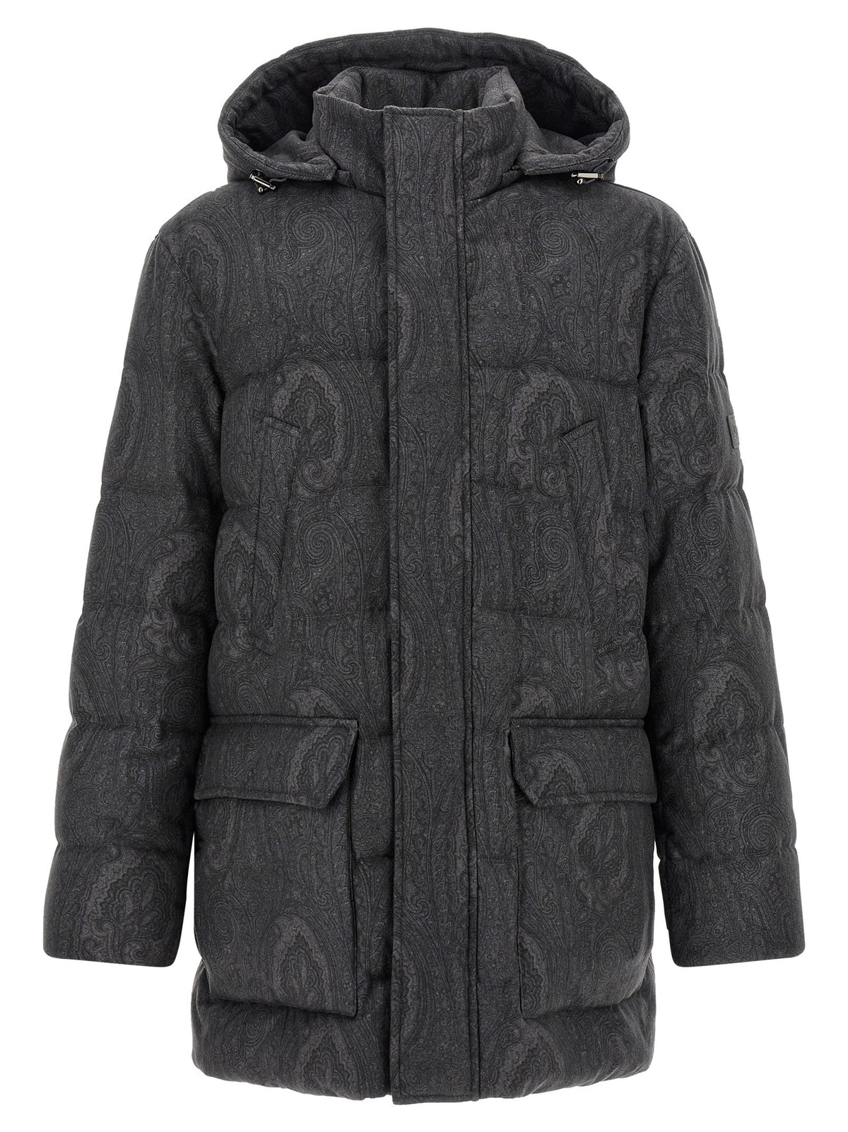ETRO Grey Arnica Down Jacket Grey