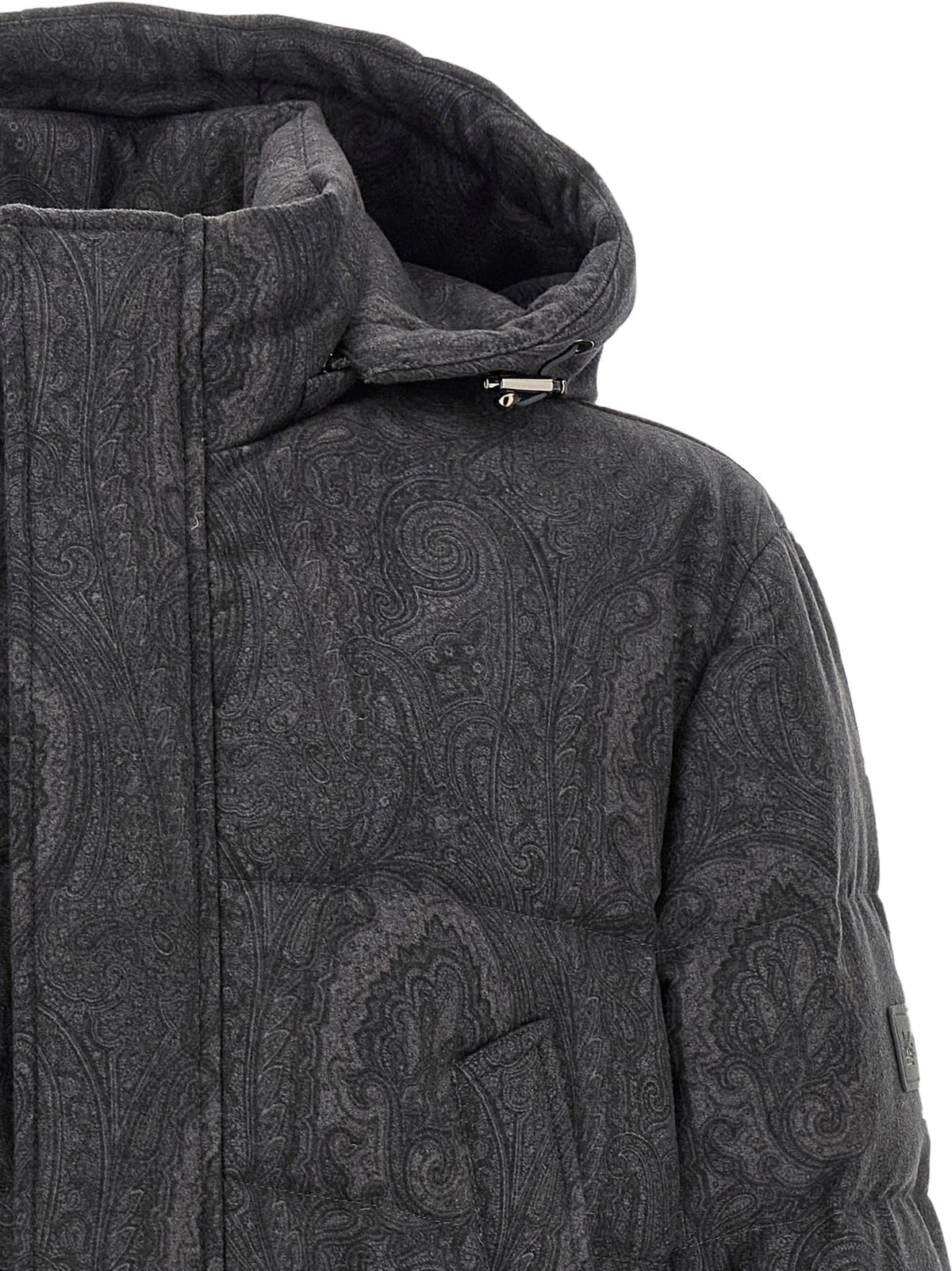 ETRO Grey Arnica Down Jacket Grey