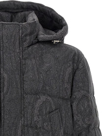 ETRO Grey Arnica Down Jacket Grey