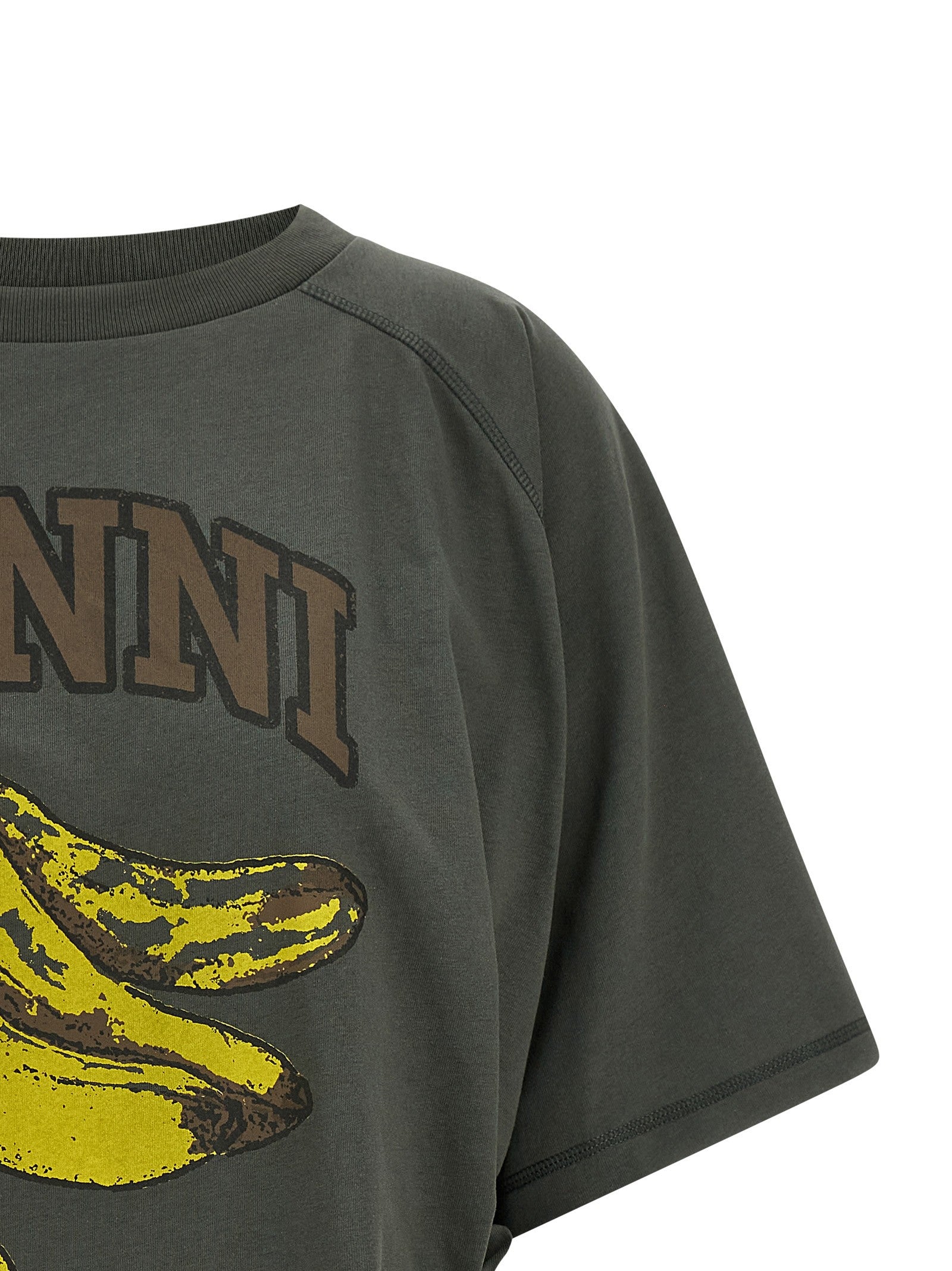 Ganni Grey Banana Shirt Grey