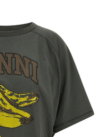 Ganni Grey Banana Shirt Grey