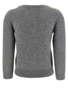 Ganni Grey Check Cardigan Grey, view 2