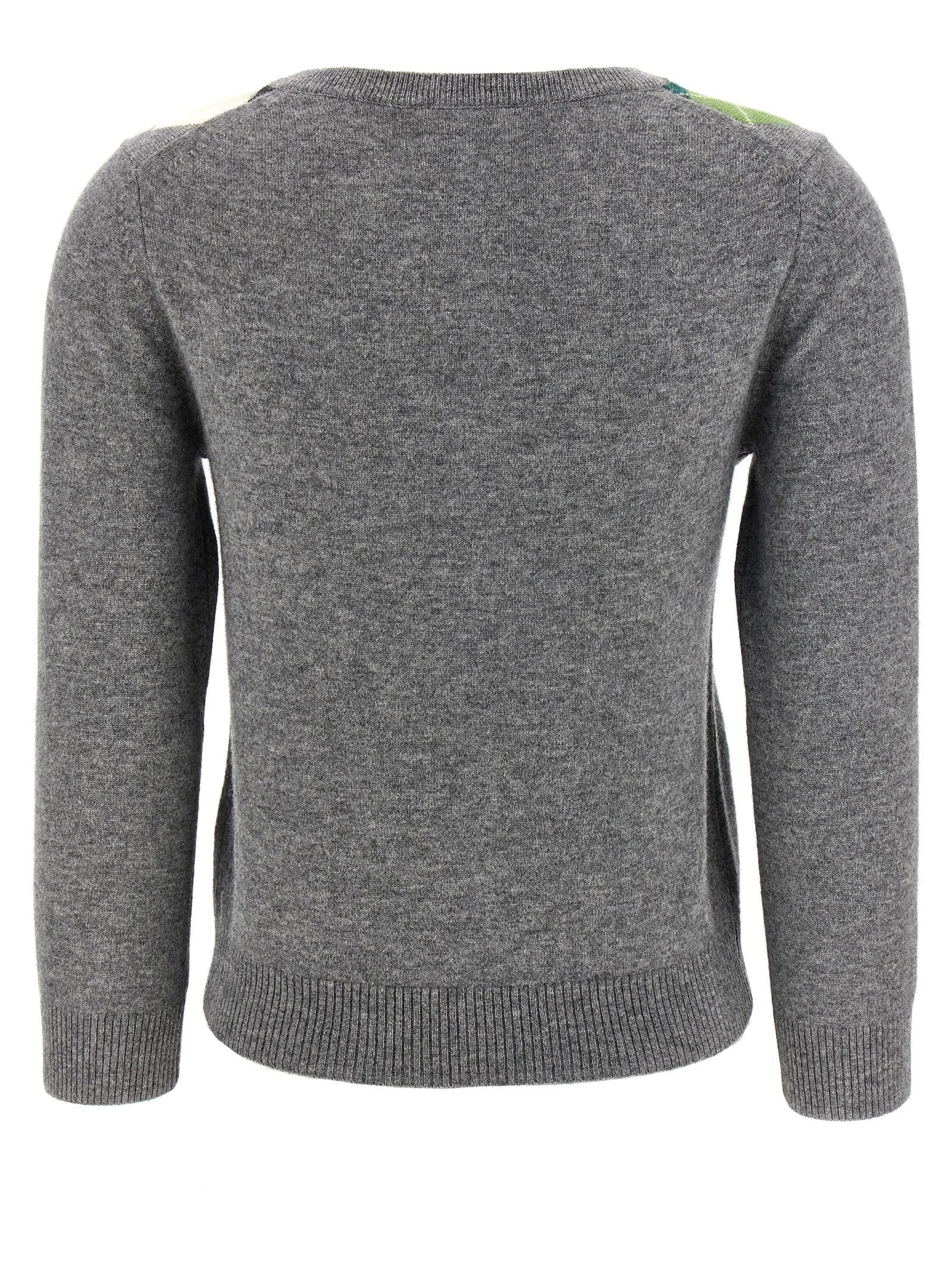 Ganni Grey Check Cardigan Grey