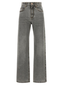 Brunello Cucinelli Grey Contemporary Loose Jeans Grey