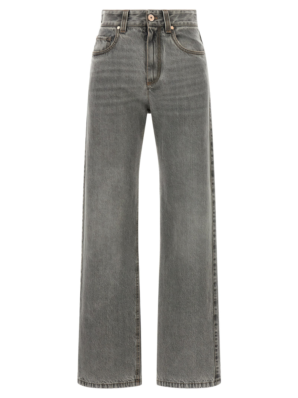 Brunello Cucinelli Grey Contemporary Loose Jeans Grey