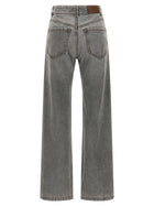 Brunello Cucinelli Grey Contemporary Loose Jeans Grey