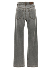 Brunello Cucinelli Grey Contemporary Loose Jeans Grey