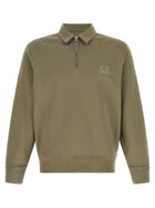 C.P. Company Grey Cotton Fleece Sweatshirt Grey