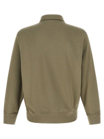 C.P. Company Grey Cotton Fleece Sweatshirt Grey