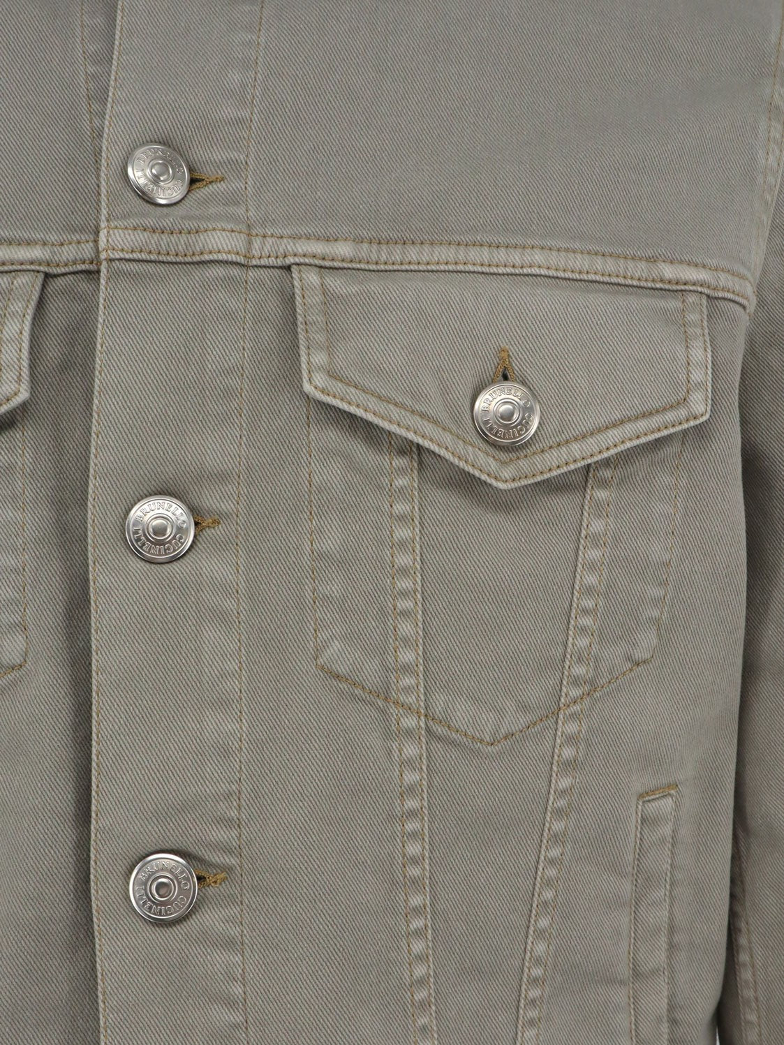 Brunello Cucinelli Men's Denim Jacket Grey, view 3