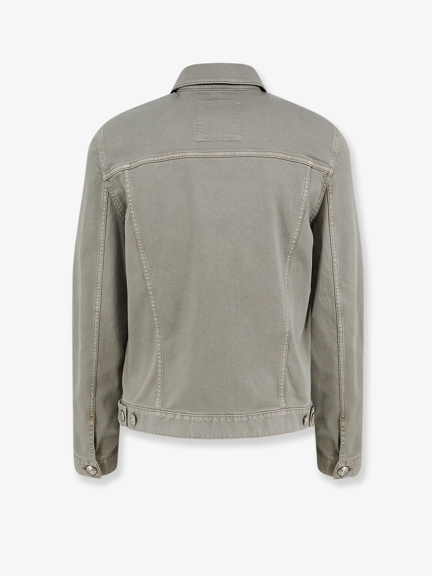 Brunello Cucinelli Men's Grey Denim Jacket Brown