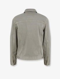 Brunello Cucinelli Men's Grey Denim Jacket Brown