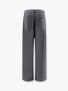 Miu Miu Women's Grey Light Denim Trousers Black, view 2