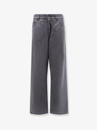 Miu Miu Women's Grey Light Denim Trousers Black
