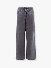 Miu Miu Women's Grey Light Denim Trousers Black