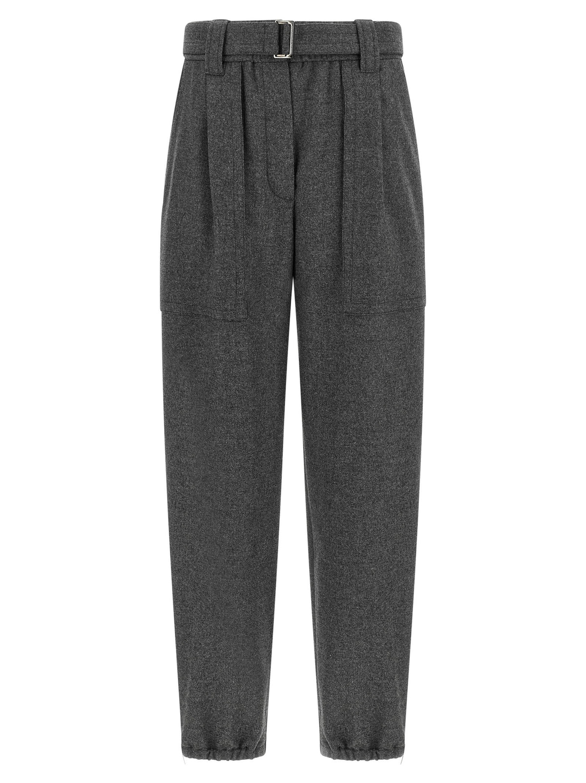 Brunello Cucinelli Grey Loose Cargo Pants Grey