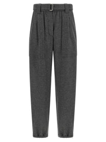 Brunello Cucinelli Grey Loose Cargo Pants Grey