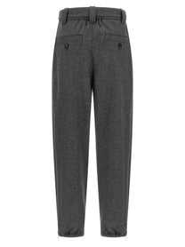 Brunello Cucinelli Grey Loose Cargo Pants Grey