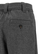 Brunello Cucinelli Grey Loose Cargo Pants Grey