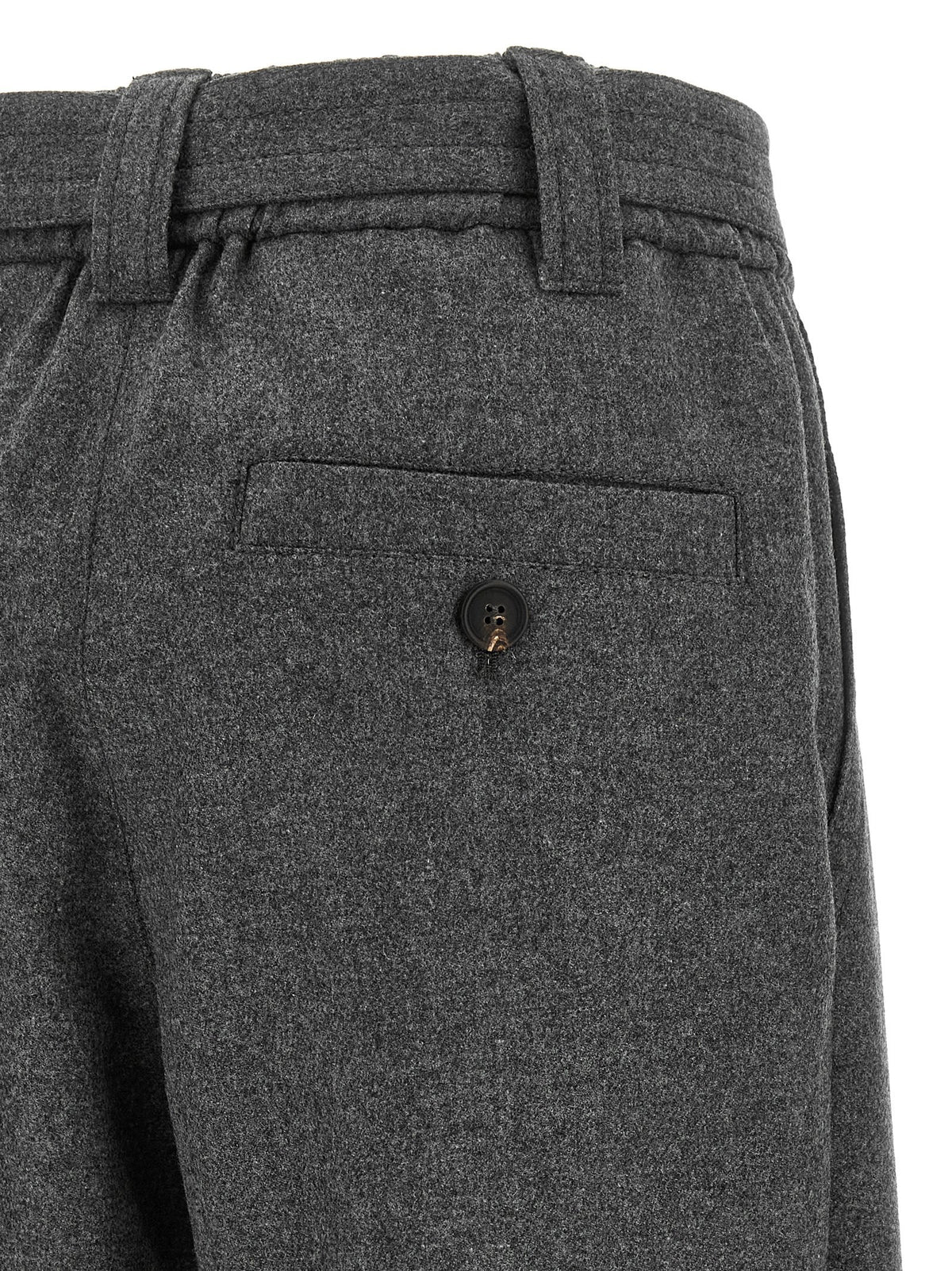 Brunello Cucinelli Grey Loose Cargo Pants Grey