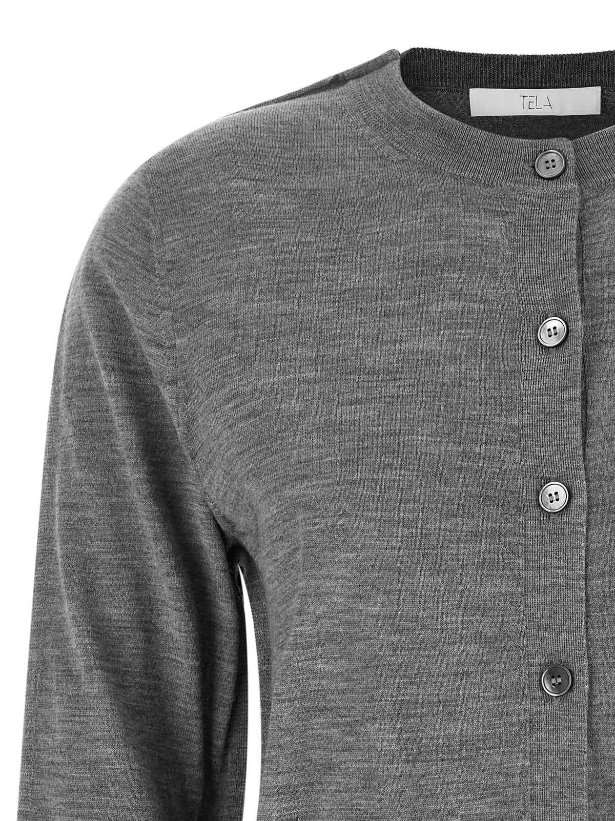 TELA Grey Winny Cardigan Grey