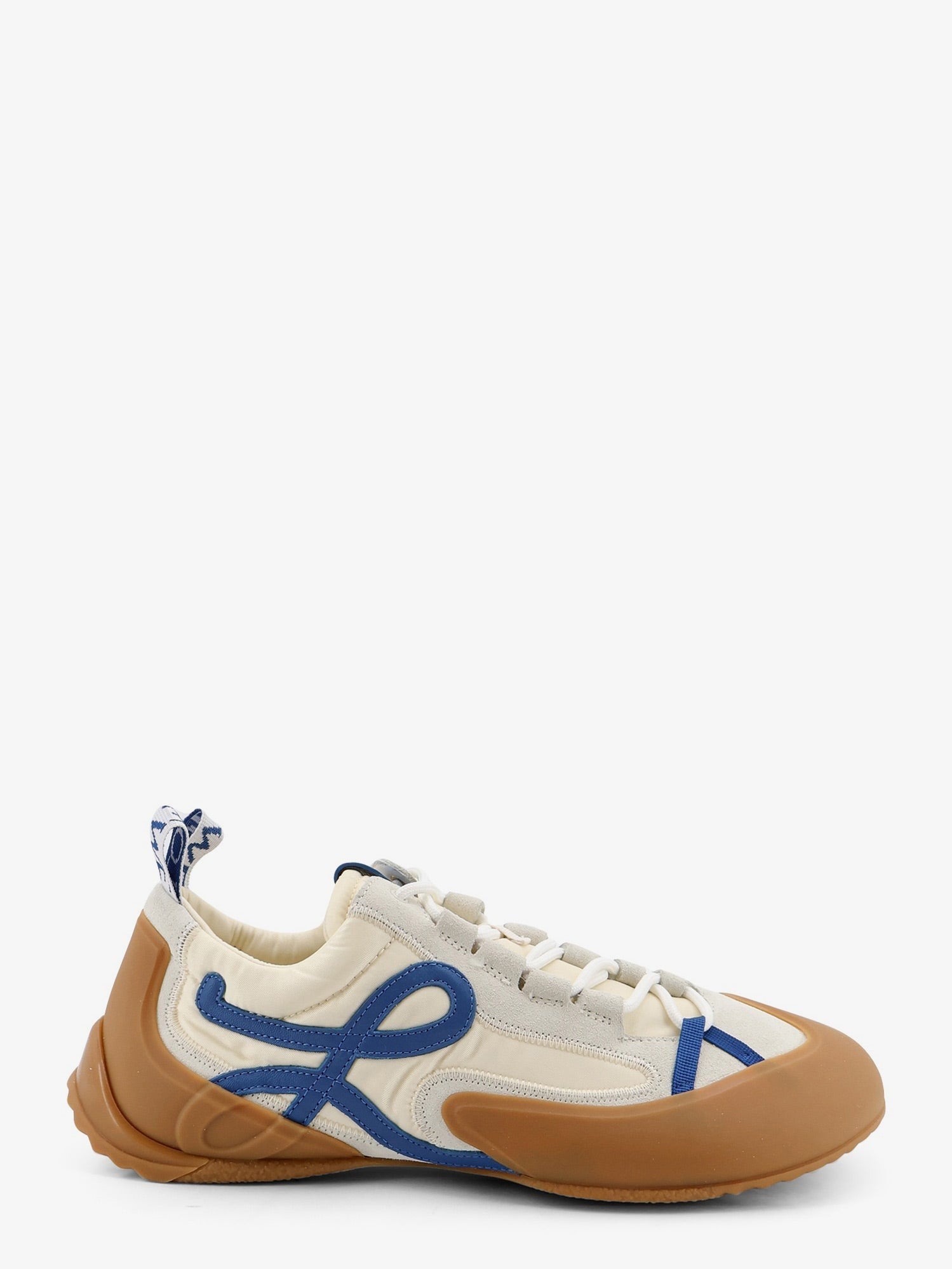 Loewe Men's Grip Nylon and Suede Sneakers White