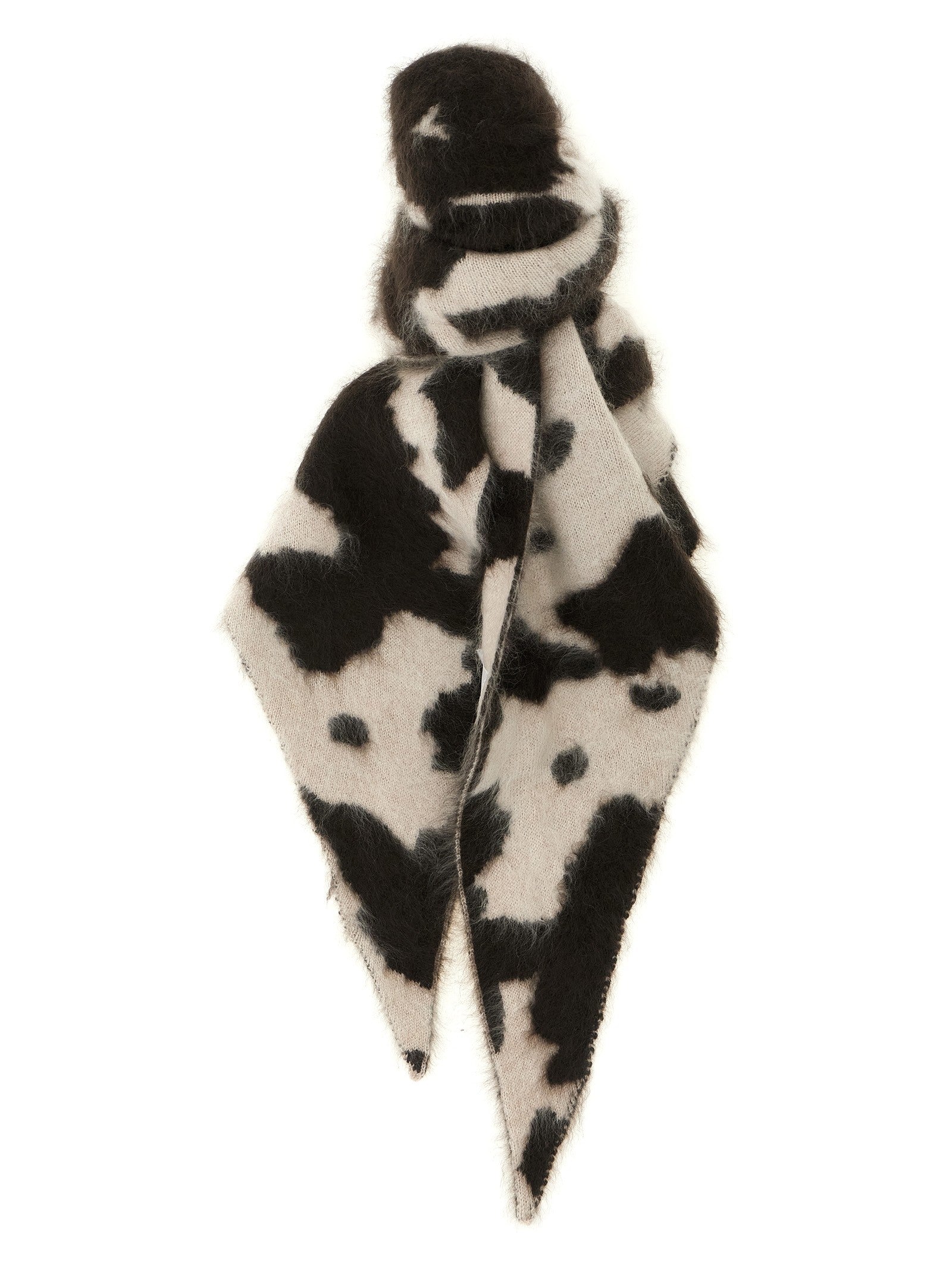 Guest In Residence Grizzly Cowhide Scarf Gold