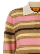 Guest In Residence Grizzly Cropped Rugby Polo Shirt Gold, view 3