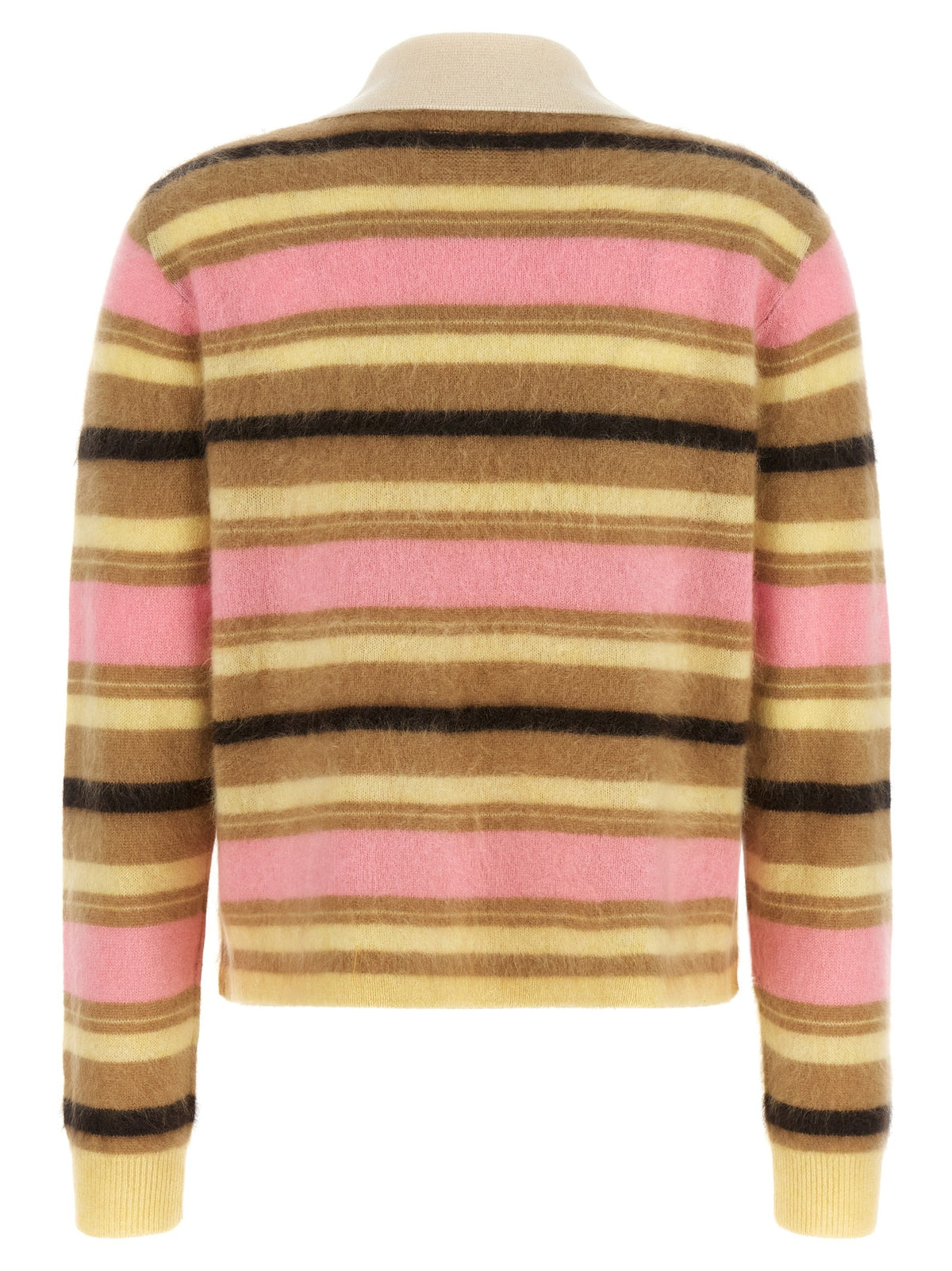 Guest In Residence Grizzly Cropped Rugby Polo Shirt Gold, view 2