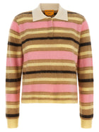 Guest In Residence Grizzly Cropped Rugby Polo Shirt Gold