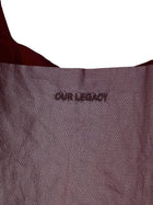 Our Legacy Unisex Grocery Bag Red, view 3